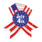 Medal of the Stars and Stripes Printable PU Rhinestone T-Shirt Transfers